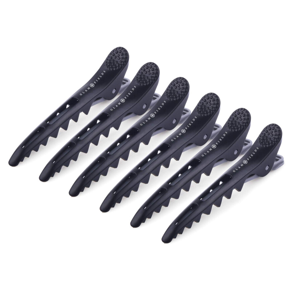 6 Pack Professional Shark Hair Clips with NonSlip Secure Grip for Styling and Sectioning