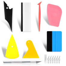 8 Piece Car Window Tint Kit and Vinyl Wrap Tools Set for Precision Film Cutting and MultiSurface Application
