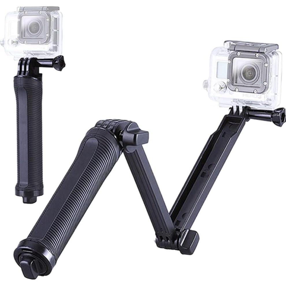 Selfie Stick With Foldable Extension Arm And Tripod Stand For Gopro Hero 13 12 11 10 9 Black 9113335684034