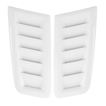 Glossy White Car Hood Vents Bonnet Air Vents for Ford Focus MK2 Engine Heat Reduction