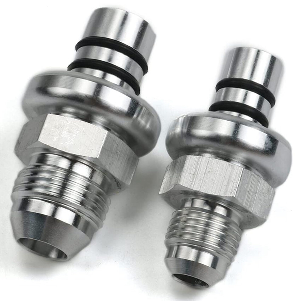 An6 An8 Fuel Rail Adapter Kit Universal Bulkhead Fitting Connectors Dual Size Compatible 2Pcs 9053599064565