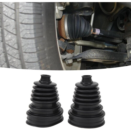CV Joint Boot Kit 2pcs Universal Split CV Axle Boot  Flexibility Heat Resistant Dustproof for Cars 1