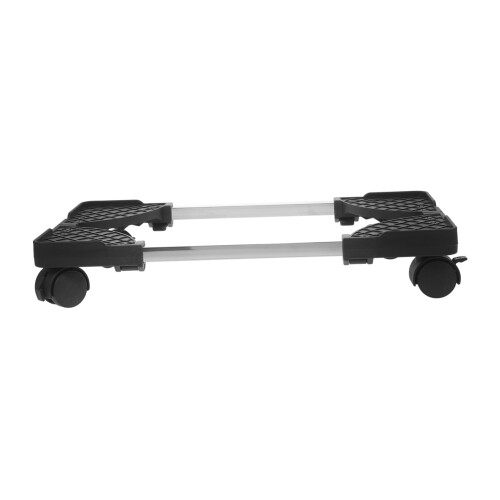 CPU Tower Stand with Wheels, Adjustable Under Desk PC Holder, Locking Casters for Home Office