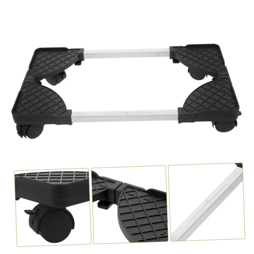 CPU Tower Stand with Wheels, Adjustable Under Desk PC Holder, Locking Casters for Home Office 2