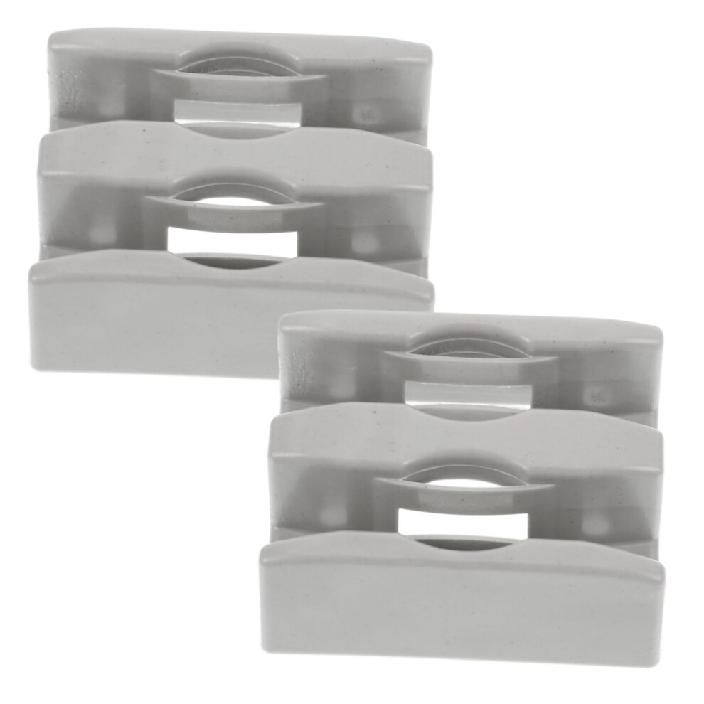2Pcs Sliding Shower Door Bottom Guide Kit With AntiâSlam Stopper, Smooth Sliding, Easy Installation 9174973422846