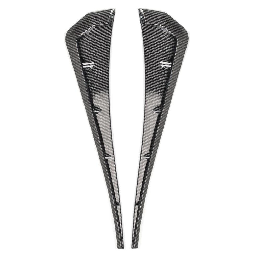Car Fender Side Vent Carbon Fiber Trim Cover, Universal Tpu Air Wing Spoiler For Sporty Look 9455672730259