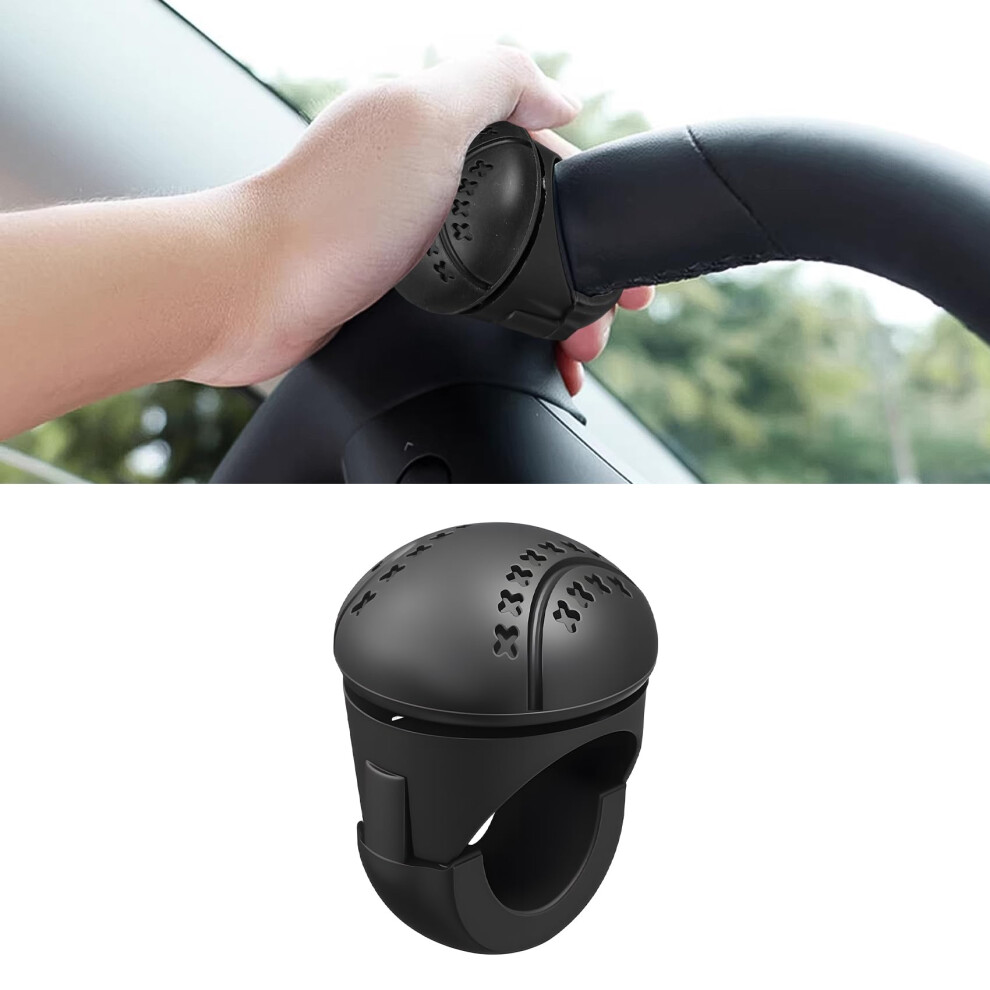 Universal 360 Steering Wheel Spinner Knob With Silicone Grip For Cars, Trucks, And Boats 9455672730556