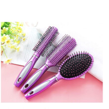 3 Pack Paddle Detangling Hair Brush Set for Women and Girls, Purple, Wet or Dry, Curly or Straight