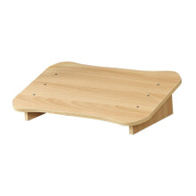 Wooden Foot Stool Under Desk Footrest Ergonomic Natural Wood Adjustable for Home and Office