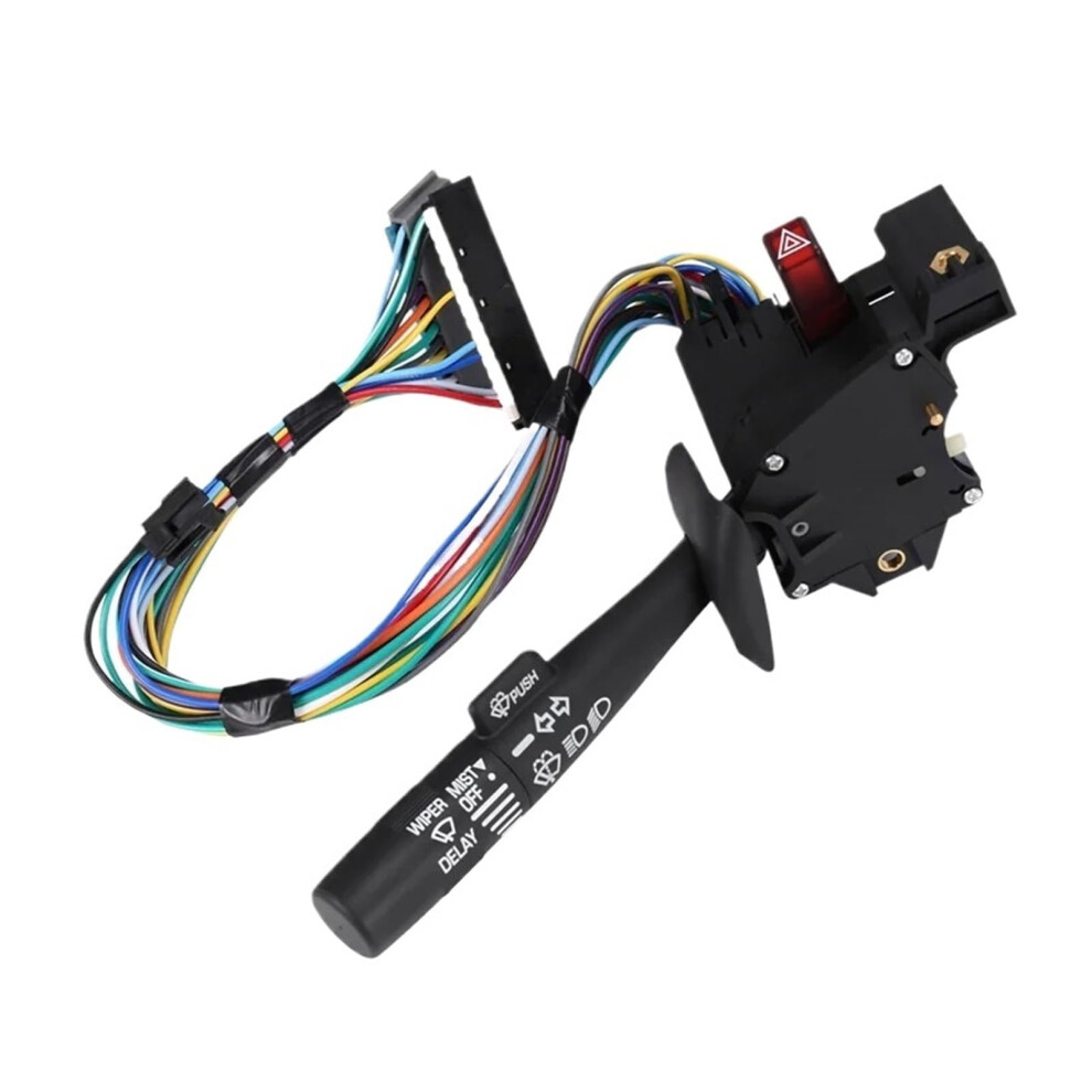 Turn Signal Wiper Switch Lever With Hazard Warning For Chevy C1500 C2500 C3500 Pickup Black 9053599065692