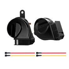 12V Dual Tone Waterproof Electric Car Horn 130dB Super Loud Snail Horn for Cars and Trucks