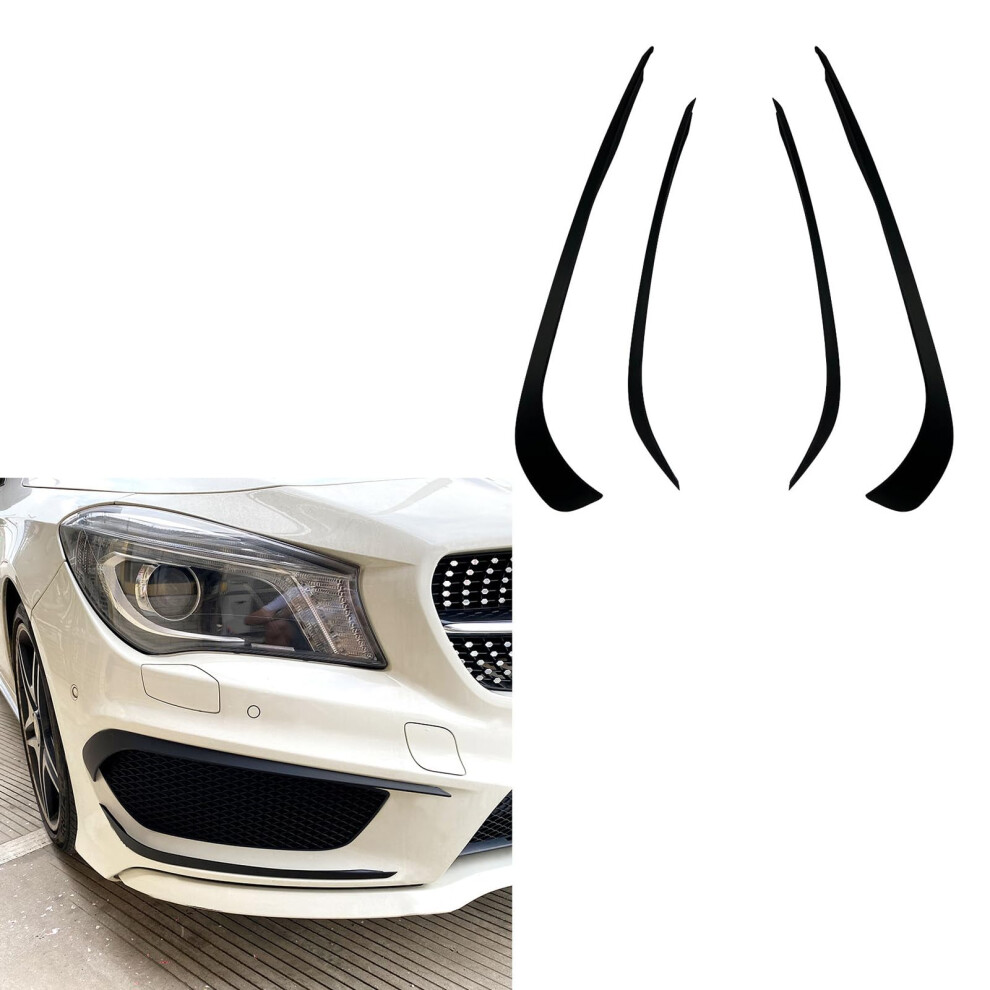 Front Bumper Splitter Lip Spoiler For Mercedes Cla C117 20132015 Cla45 Amg With Air Intake Grille 9070919900037