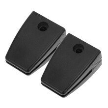2pcs Adjustable Desk Partition Clamp Set for Office Screen Divider and Privacy Panels, Black Finish