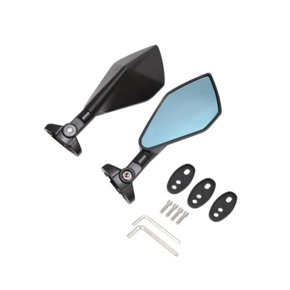 Universal Aluminum Racing Motorcycle Rearview Mirror For Scooter With Secure Visibility 9053599066163