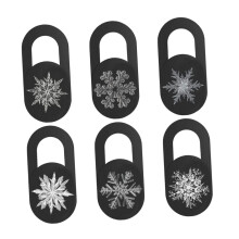 6Pcs Webcam Privacy Cover Slide for Laptop Tablet Smartphone with Sleek Snowflake Design