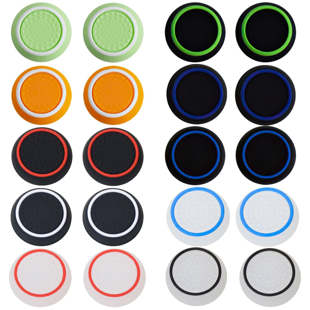 Pack Of 20 Silicone Joystick Thumb Grips, Nonslip Controller Thumbstick Caps For Nintendo Switch 9113335685710
