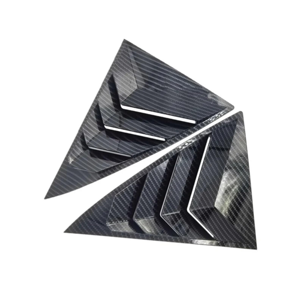 2Pcs Carbon Fiber Side Window Louver Rear Vent Cover For Toyota Camry Xv40 20062011 9455672731485