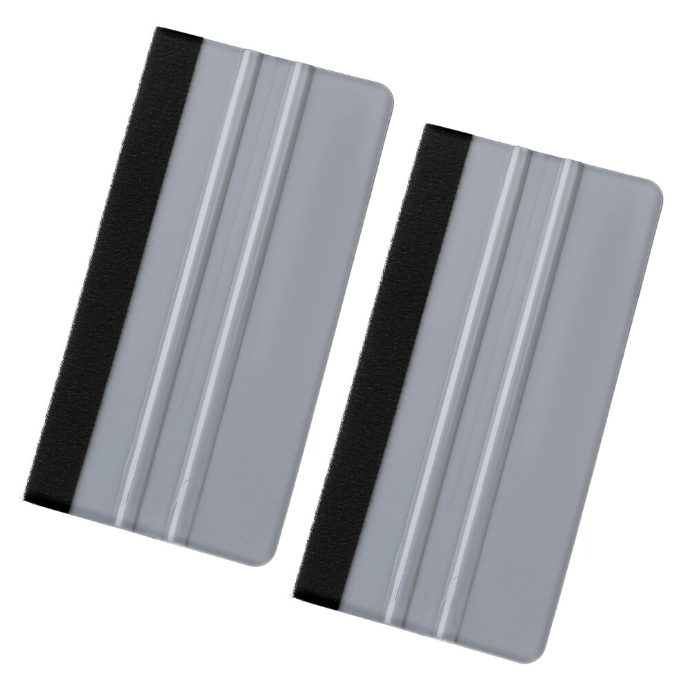 2 Pack Felt Edge Vinyl Wrap Squeegee Car Window Tint Tool For Bubble Scratch Application 9455672732161