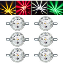 Multicolor Waterproof LED Underglow Kit for Cars and Motorcycles, Easy Install 6PCS Set