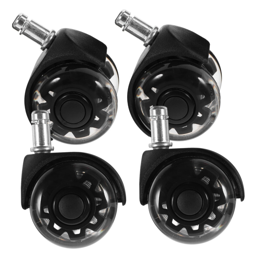 4Pcs Office Chair Caster Wheels Pu Replacement For Hardwood Floors Smooth Rolling Durable 9044945350210