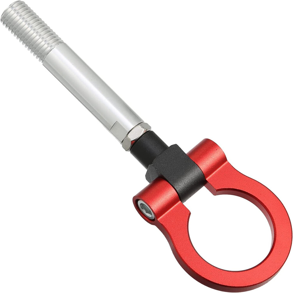 Aluminum Alloy Tow Hook For Hyundai Veloster Front Rear Bumper M20x2.5 39Mm Screw Length Red 9455672732307