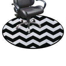 Round Office Chair Mat 35.4 inch Anti‑Slip Rubber Backing Floor Scratch Protection for Gaming and Office