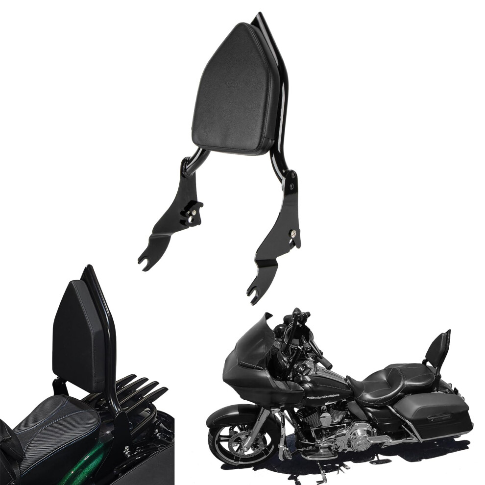 Road Glide Sissy Bar Motorcycle Passenger Backrest With Adjustable Cushion For Harley Touring 20092025 9455672732628