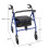 Lightweight Foldable Rollator Walking Frame Wheeled Walker Padded Seat 3