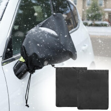 2Pcs Car Side Mirror Covers Waterproof Oxford Cloth AllWeather Rearview Protection with Drawstring