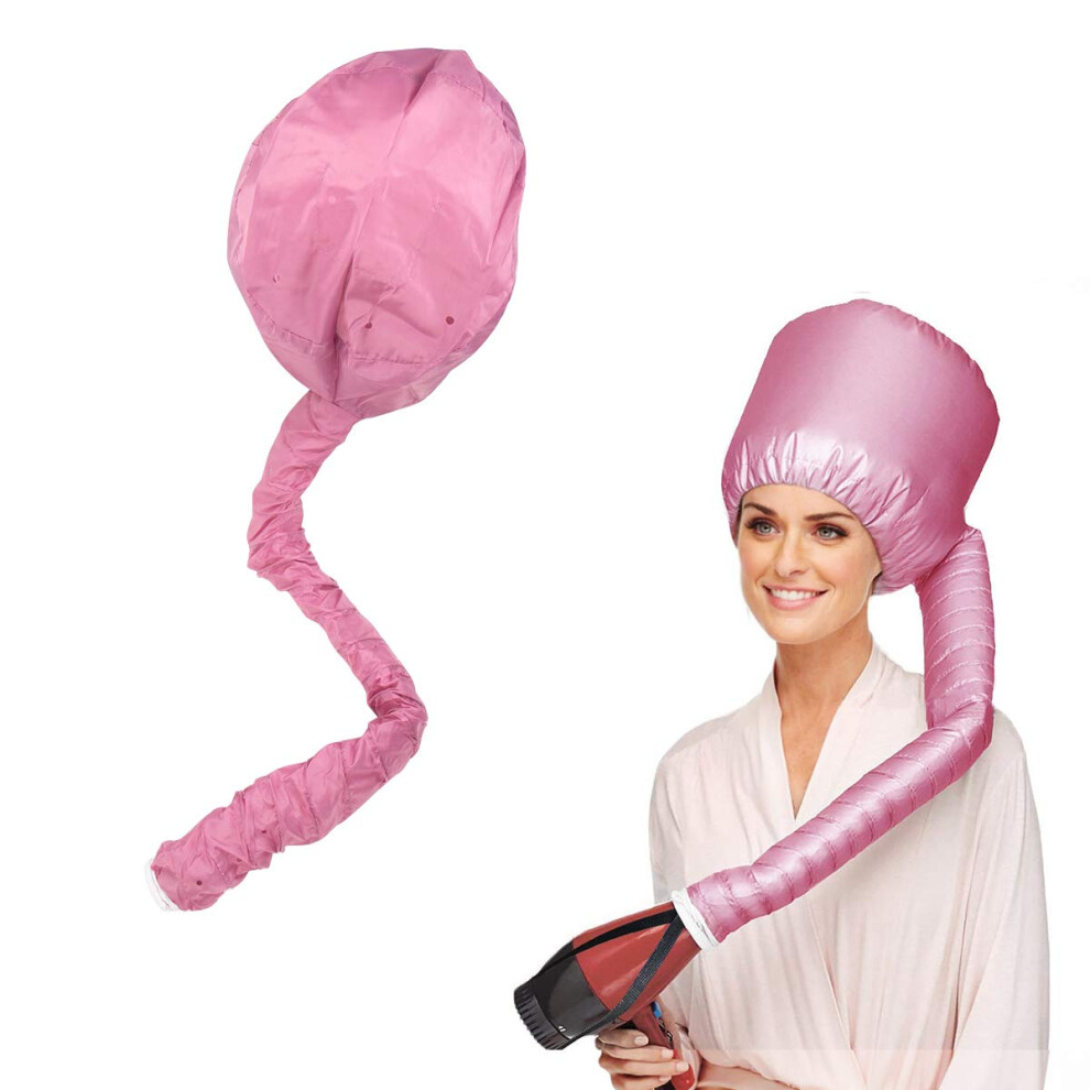 Bonnet Hair Dryer Attachment for Deep Conditioning and Even Heat Distribution with Soft Hood Cap
