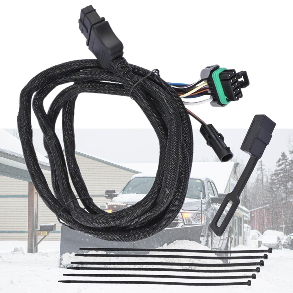 Snow Plow Wiring Harness 11 Pin Plow Side Harness For Western Snowex Fisher Blizzard, 26357 22413 Light 9113335687097