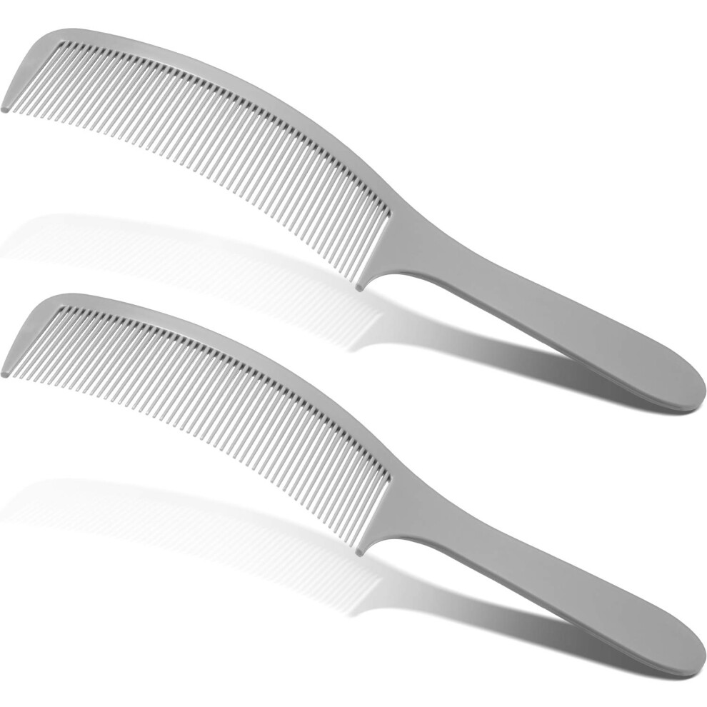 2 Pack Curved Barber Clipper Combs for Precise Hairline Control and Flat  Hair Cutting