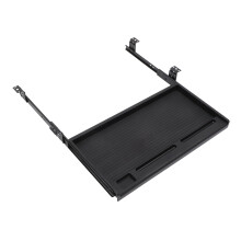 Under Desk Keyboard Tray with Sliding Drawer, Ergonomic PullOut Shelf for SpaceSaving and Quiet Typing, Black