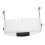 Adjustable Under Desk Keyboard Tray with Clamp, Ergonomic Sliding Shelf for Small Workspaces, White 1