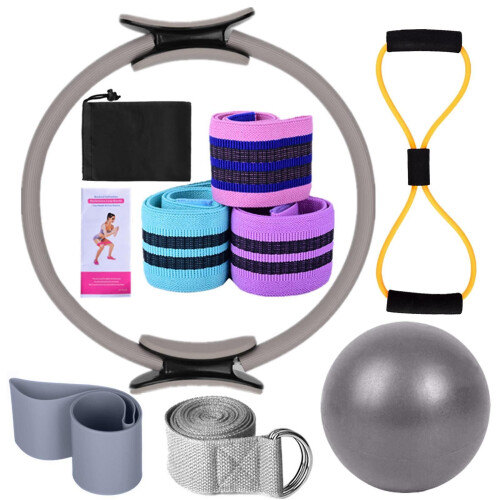 2026 Σετ Γιόγκα Pilates για το Σπίτι Pilates Magic, γκρι