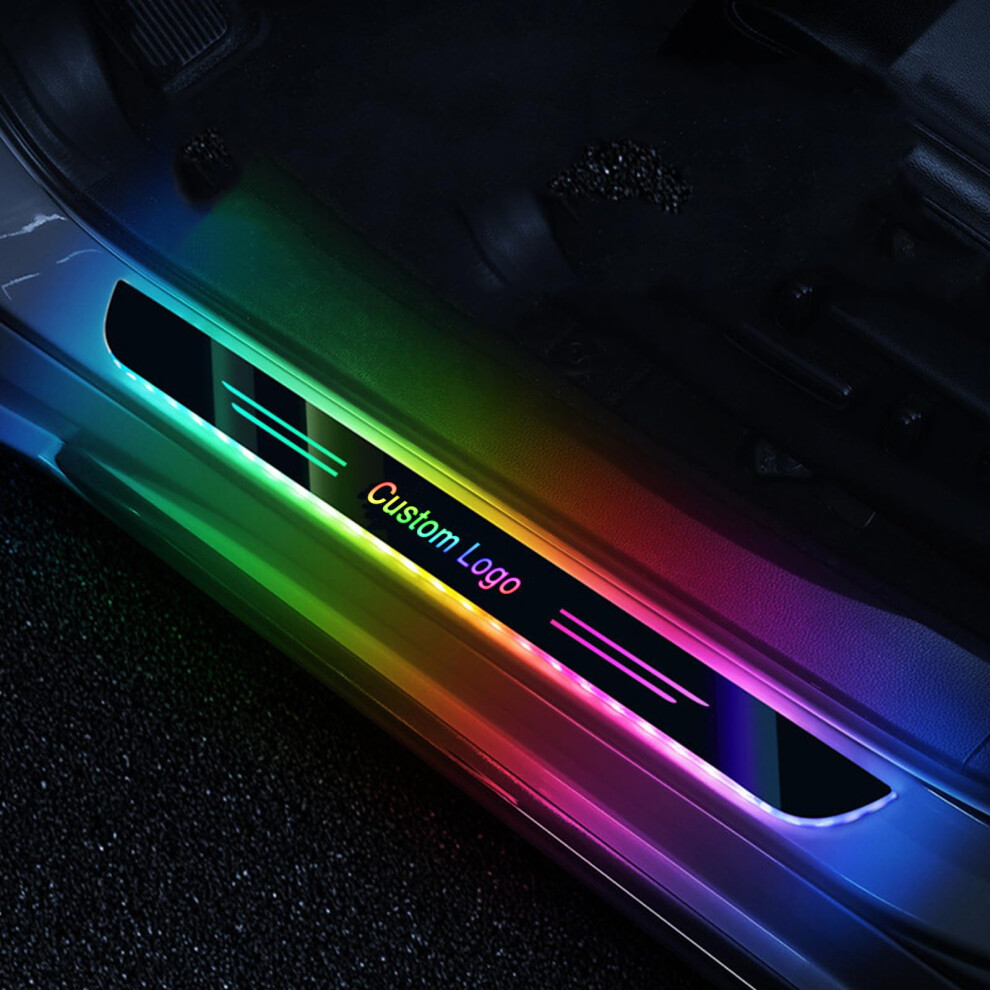 Led Door Sills With Custom Magnetic Wireless Fit, 12 Modes, Usb Rechargeable, 2 Pcs Light 9455672732918