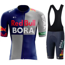 Mountainbikebroek voor heren, rood, grijs, Aziatische maat XXL