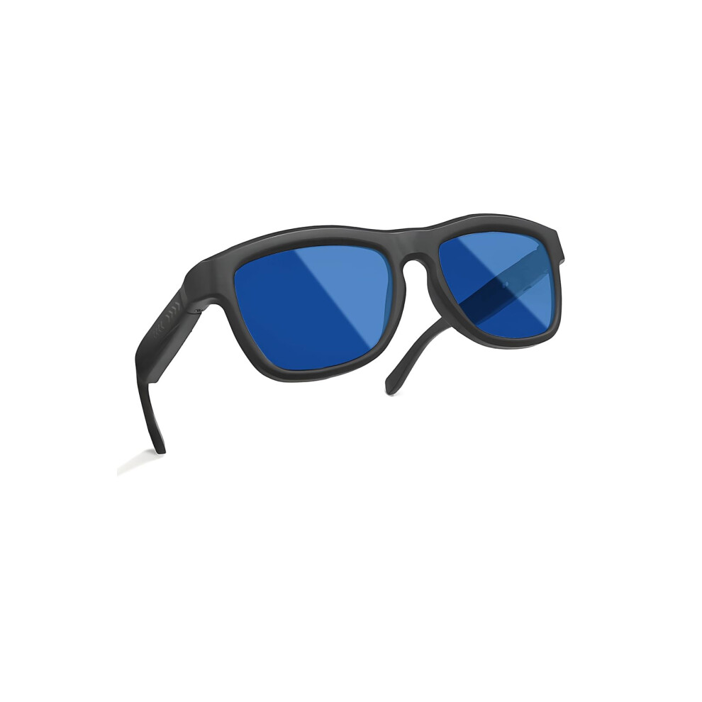 Blue 2025 Smart Glasses With Colorchanging Lenses, Hands Audio, Voice Assistant, Uv Protection
