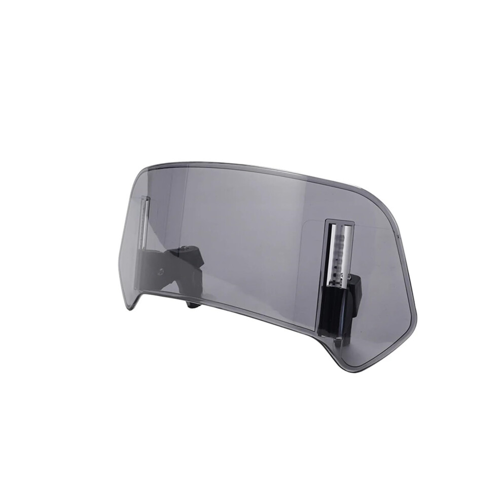 Motorcycle Windshield Extension Adjustable Spoiler Clampon Deflector For Universal Models Gray 9455672733427