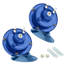 300dB Super Loud Car Horn 12V Waterproof Dual Tone Rustproof for Cars and Motorcycles Blue 2PCS