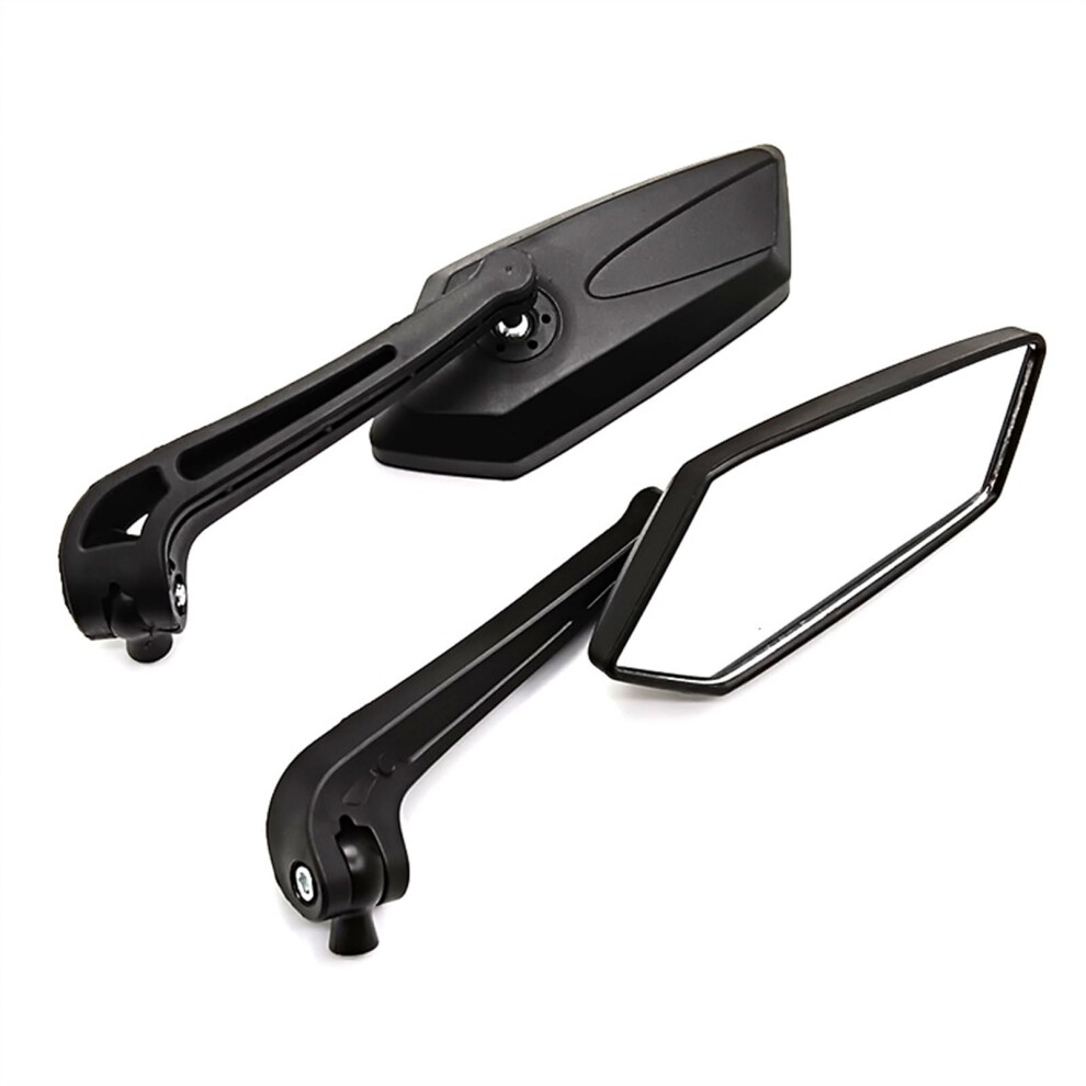 Motorcycle Rear View Mirrors Wide Angle Adjustable Handlebar Side Mirrors 8Mm 10Mm Black 9455672733571
