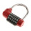 Zinc Alloy 5 Dial Letters Combination Padlock Code Password Lock Red 1