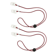 2 Pieces Flexible Bib Napkin Chains Holder Meal Paper Towel Clip Dark