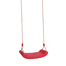 Outdoor Swing Set Seat with Rope Red Set