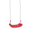 Outdoor Swing Set Seat with Rope Red Set 1
