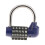 Zinc Alloy 5 Dial Letters Combination Padlock Code Password Lock Blue 2