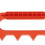 Hive Frame Spacer Bee Hive Frame Spacing Tool Beekeeping Tool red  9 F 3