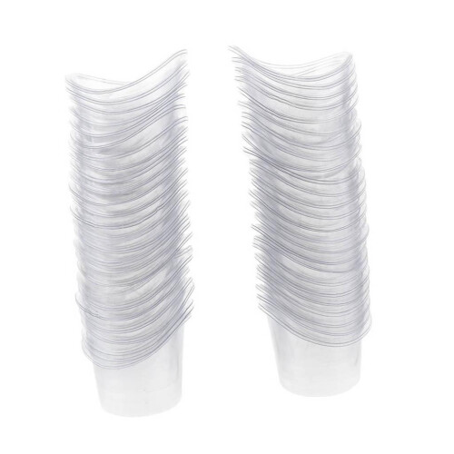 Portable 100 Pieces 5ml Disposable Eye Wash Flush Cups Plastic Measuri 1