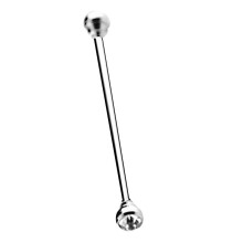 Men Rhinestone Fashion Collar Clips Tie Collar Bar Pin White Crystal