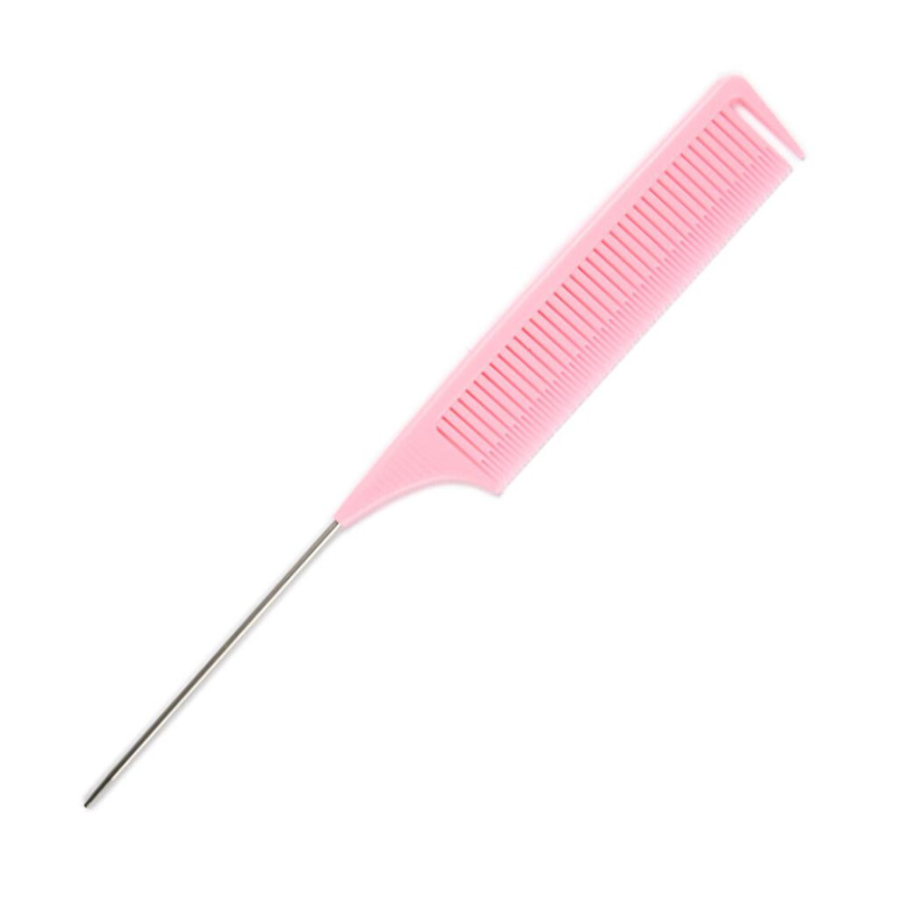 Unisex Pink New Professional Weaving Highlighting Foiling Hair Comb For Salon